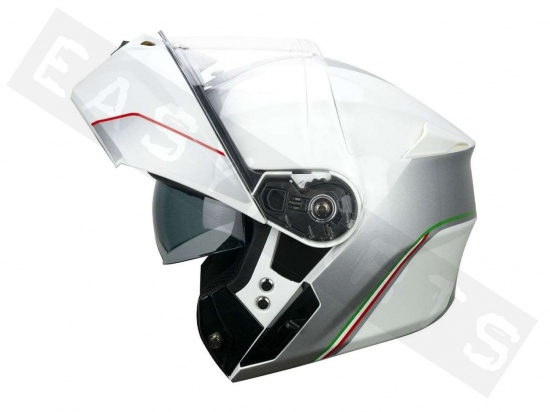 Modular helmet CGM Berlino Italia white (double visor)